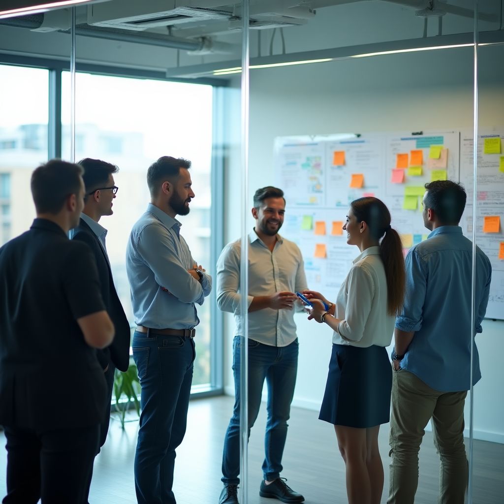 Sesión de estrategia con cliente